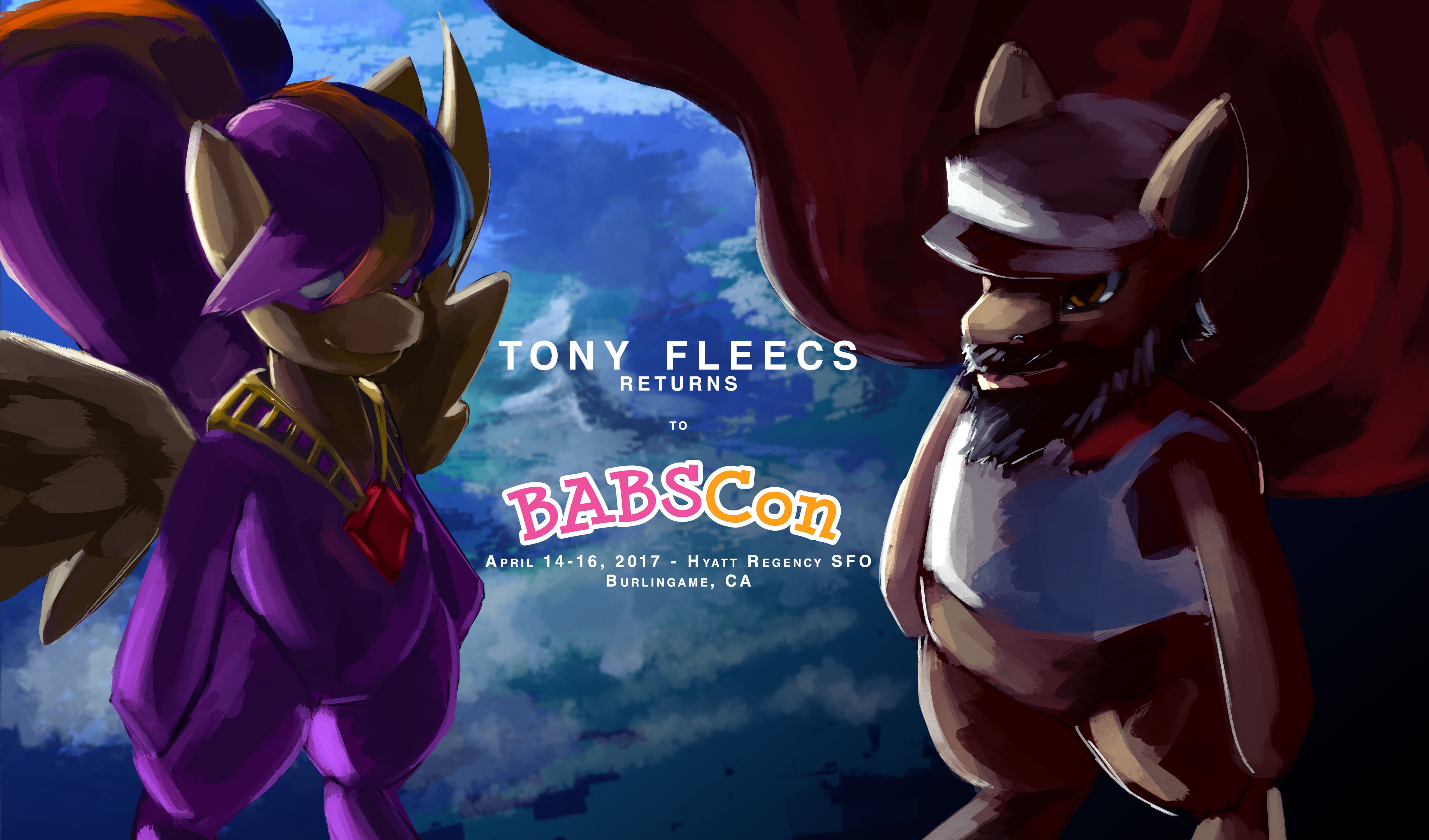 TONY FLEECS GOES UP UP AND AWAY AT BABSCON!